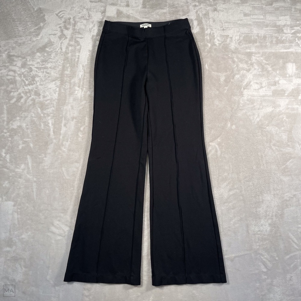 Max Studio Women's Pants Pull On Wide Leg Minimalist Office S Black